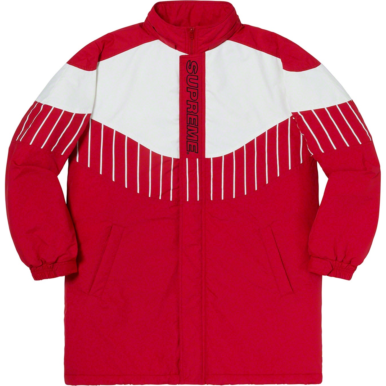 Pinstripe Panel Sports Parka view 14